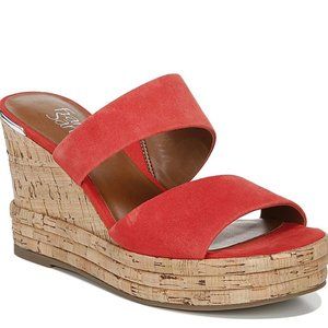 Women's Franco Sarto Fiore Wedge Sandal - Coral